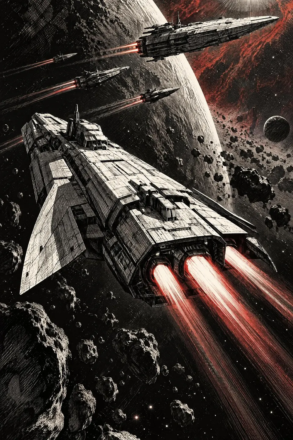 Campion pursues the Silver Wings of Morning aboard Dalliance as other ships follow.